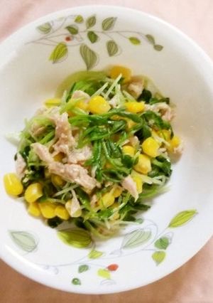 保育園給食★豆苗のツナ和え-レシピのメイン写真