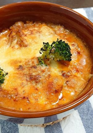 低糖質!厚揚げとおネギのミートグラタン-レシピのメイン写真
