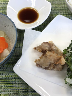 大根と春菊のかきあげ(腎臓病食)-レシピのメイン写真
