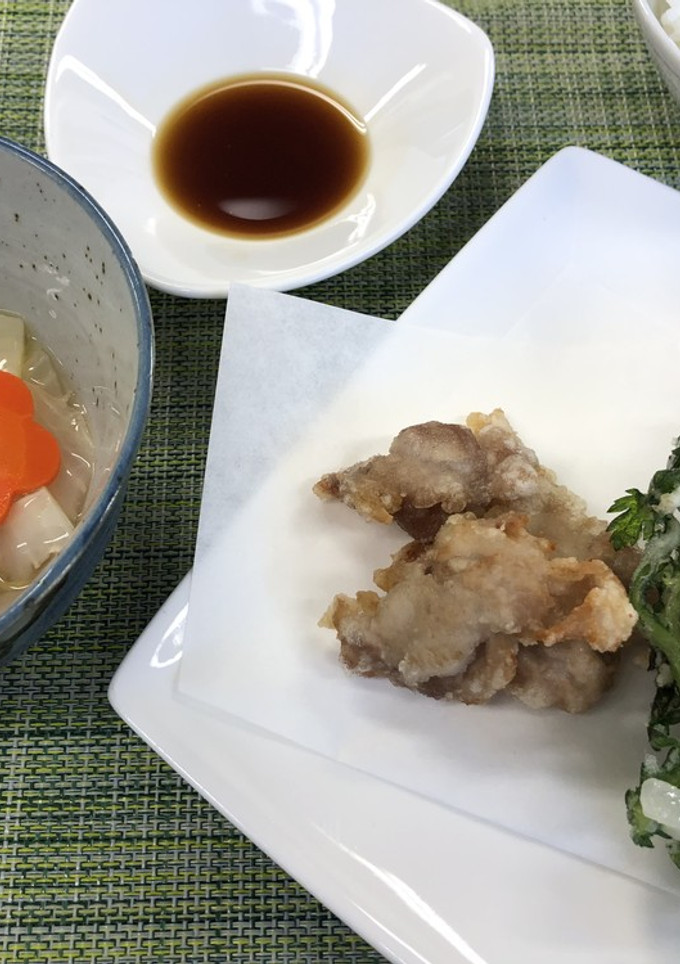 大根と春菊のかきあげ(腎臓病食）-レシピのメイン写真
