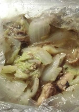 鯖缶と白菜のレンジ蒸し-レシピのメイン写真
