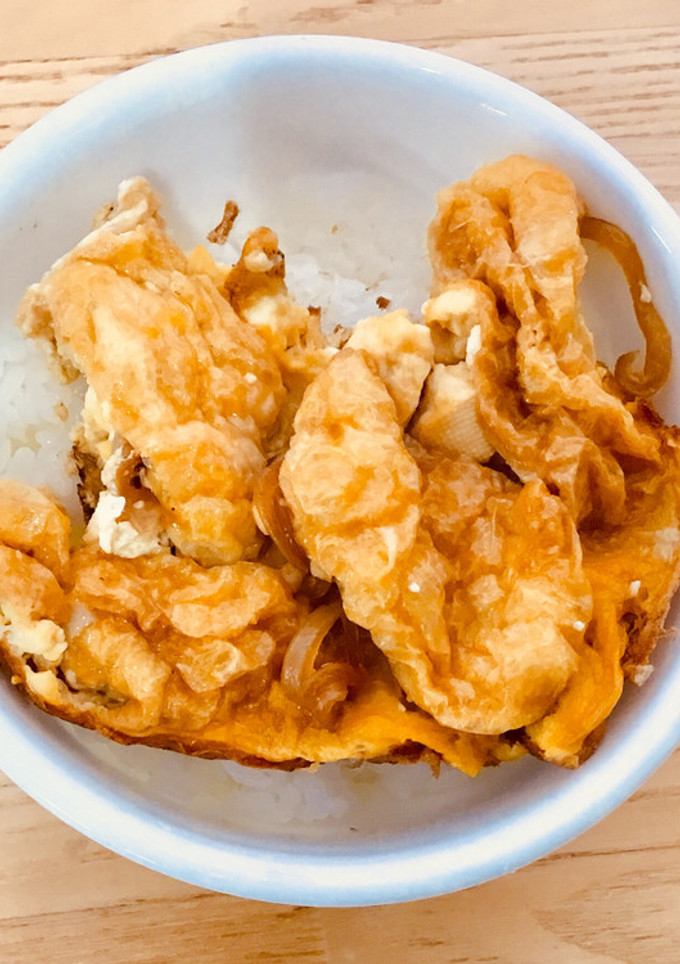 1杯90円！！カツ丼風油揚げ丼！！-レシピのメイン写真