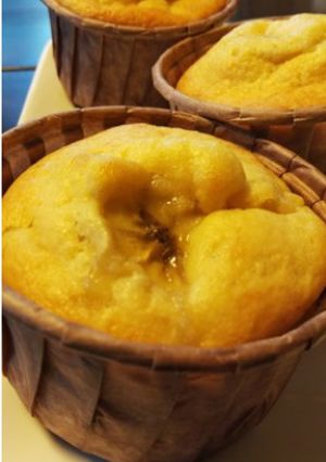 混ぜて焼くだけ☆バナナヨーグルトマフィン-レシピのメイン写真