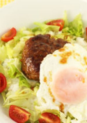 豚肉みそ煮込みロコモコ丼-レシピのメイン写真