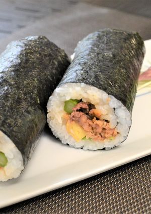 お手軽！生姜焼き入り海苔巻き♪-レシピのメイン写真