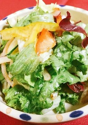保育園給食★和風ドレッシングサラダ-レシピのメイン写真