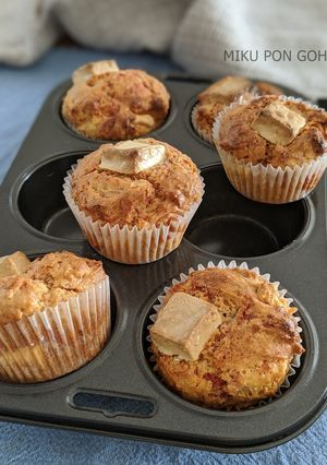 混ぜて焼くだけ!ホワイトチョコマフィン-レシピのメイン写真