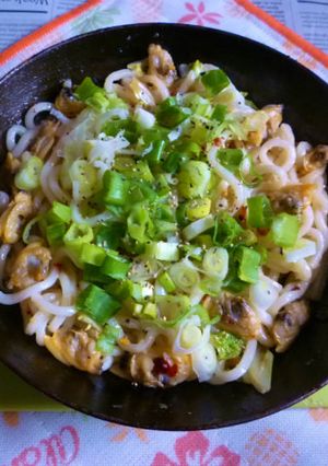 お手軽ボンゴレ・ビアンコの焼きうどん-レシピのメイン写真