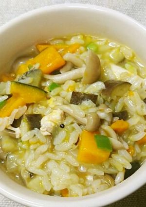 秋野菜と鶏肉のリゾット-レシピのメイン写真