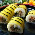 【恵方巻き】【トラの肉巻】真似っこデス