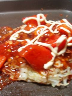 トマトお好み焼き-レシピのメイン写真
