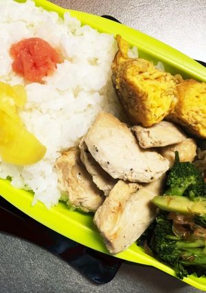 旦那弁当345♥ブロッコリーがメイン弁当-レシピのメイン写真