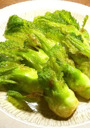 蕾菜の素揚げ-レシピのメイン写真