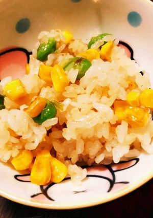 コーンと枝豆で和風炒飯-レシピのメイン写真