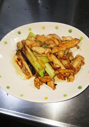 長ネギ大量消費 鶏肉炒め-レシピのメイン写真
