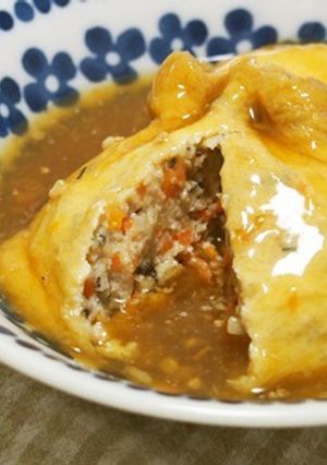 豆腐でふわふわ肉詰め煮！とろみもつけて♪-レシピのメイン写真