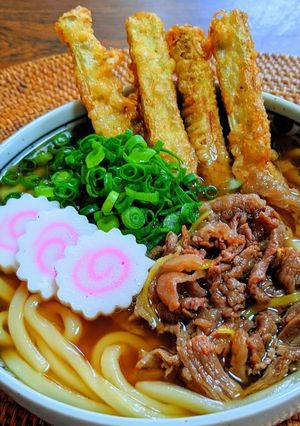 肉ごほ天うどん-レシピのメイン写真