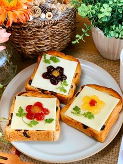 *お花トースト*-レシピのメイン写真