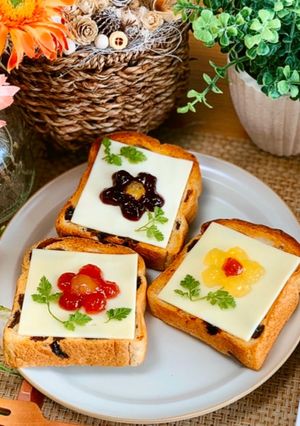 ＊お花トースト＊-レシピのメイン写真