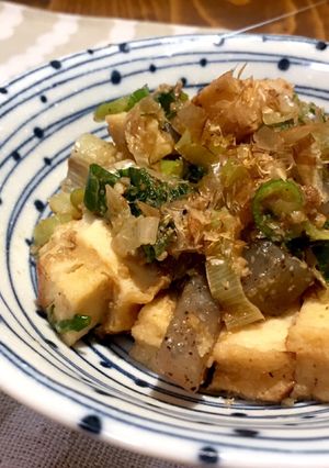 簡単！時短！厚揚げと蒟蒻のネギ旨炒め☆-レシピのメイン写真