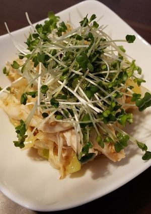 ささみと白ネギのごま和え-レシピのメイン写真