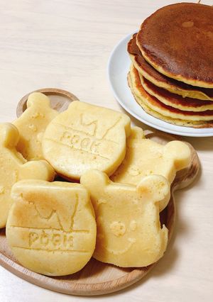 豆腐でふわもちホットケーキ-レシピのメイン写真