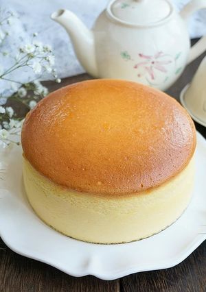 ぱっくり割れない！絶品スフレチーズケーキ-レシピのメイン写真