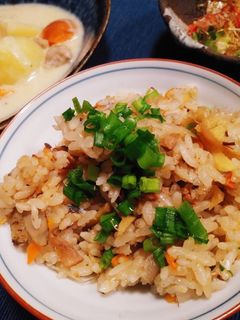 さばの味噌煮缶de炊き込みご飯-レシピのメイン写真