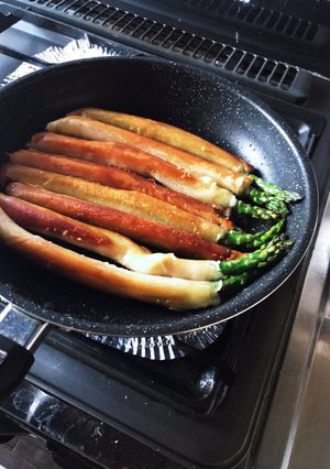 アスパラチーズの揚げ焼き春巻き-レシピのメイン写真
