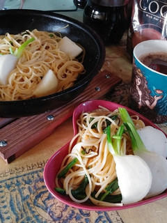 かぶの塩昆布パスタ(簡単)-レシピのメイン写真