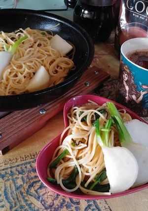かぶの塩昆布パスタ(簡単)-レシピのメイン写真