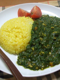 ダイエットに☆緑のほうれん草カレー-レシピのメイン写真