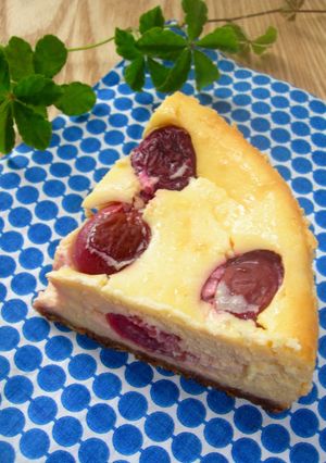 ★アメリカンチェリーのサワーチーズケーキ-レシピのメイン写真