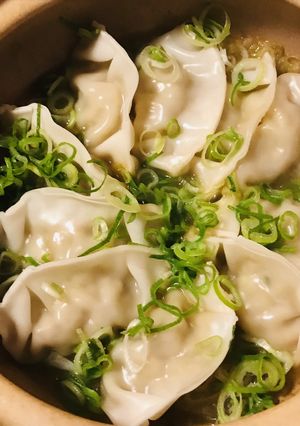 レトルト●鍋ののこりの出汁でスープ餃子-レシピのメイン写真