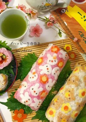 ハッピー生春巻きの恵方巻き-レシピのメイン写真