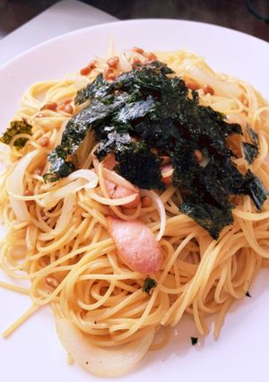 納豆めんつゆ簡単パスタ♪-レシピのメイン写真