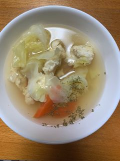 鶏団子スープ-レシピのメイン写真