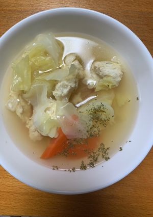 鶏団子スープ-レシピのメイン写真