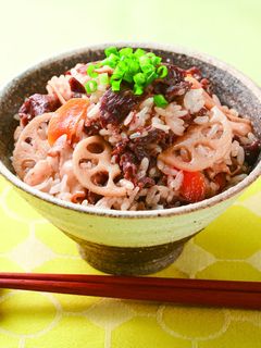 牛肉と蓮根のまぜごはん☆-レシピのメイン写真