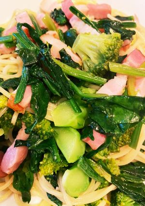 15分で完成★青菜のペペロンチーノ-レシピのメイン写真