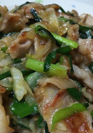 豚ニラ炒め-レシピのメイン写真