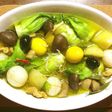 蕾菜としらすの魚醤アヒージョ
