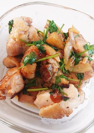 鶏肉のパクチー炒め-レシピのメイン写真
