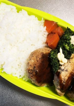 旦那弁当346♥ハンバーグ弁当！-レシピのメイン写真