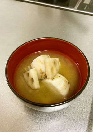 里芋とレンコンの味噌汁-レシピのメイン写真