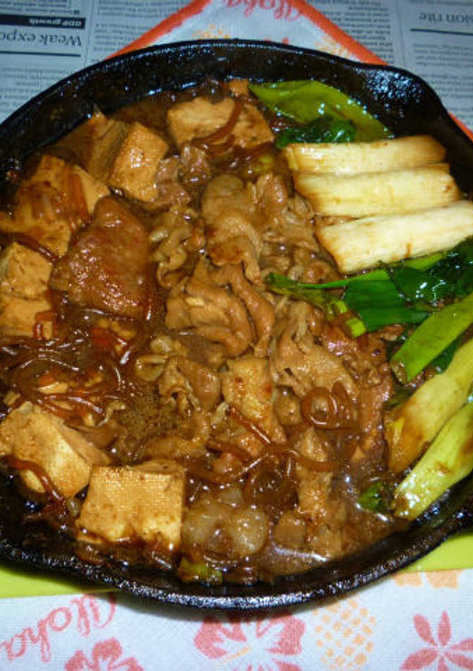 イシスキで豚ロースのすき焼き-レシピのメイン写真