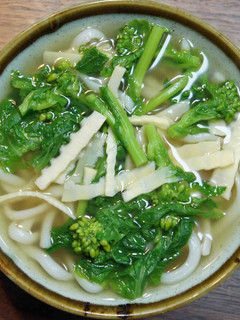 菜の花と筍の葛かけうどん-レシピのメイン写真