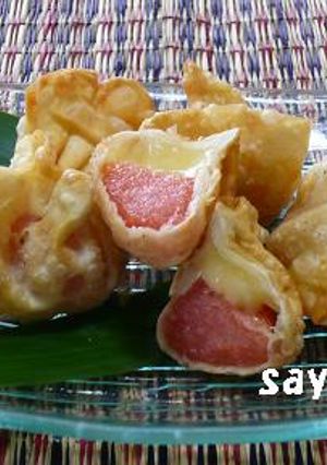 すいか×チーズの揚げ餃子-レシピのメイン写真