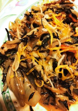 ご飯に合う野菜とヒジキのカレーマヨチーズ-レシピのメイン写真