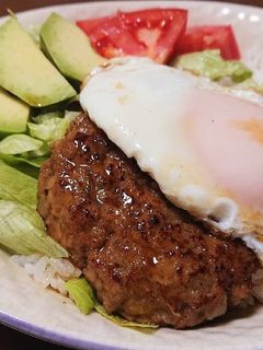 照り焼きハンバーグのロコモコだよ。-レシピのメイン写真